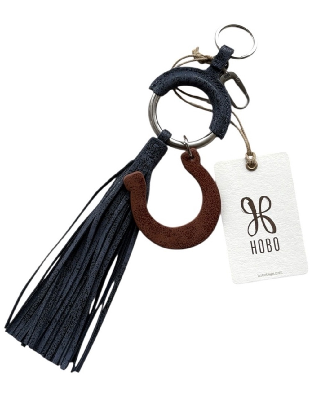NWT HOBO Leather Clip-On Tassel Bag Charm Retail $58.00